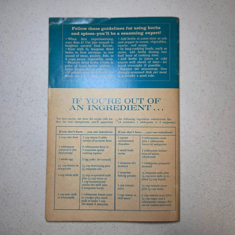 Shortcut Cooking Meredith Corporation 1969 First Printing Vintage Cookbook